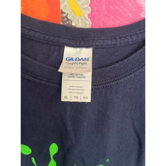 Mens XL messy night splatter shirt - Picture 3 of 4